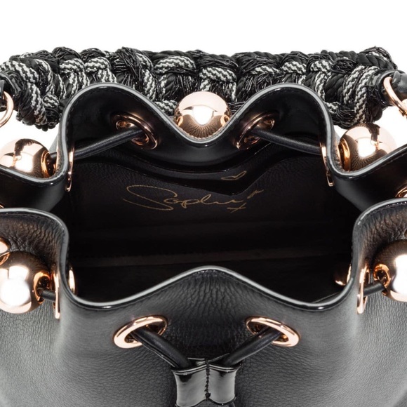 Sophia Webster Black Mini Bucket - Picture 8 of 16